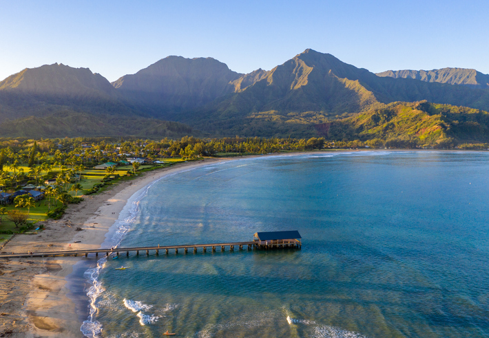 A gorgeous view of Hanalei Bay A gorgeous view of Hanalei Bay
